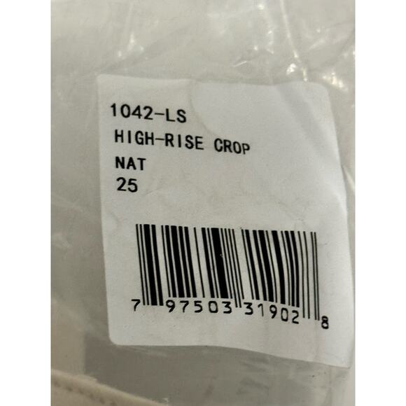 OAT New York High Rise Wide Leg Cropped Pants Beige Women's Size 25 NWT - Picture 10 of 10